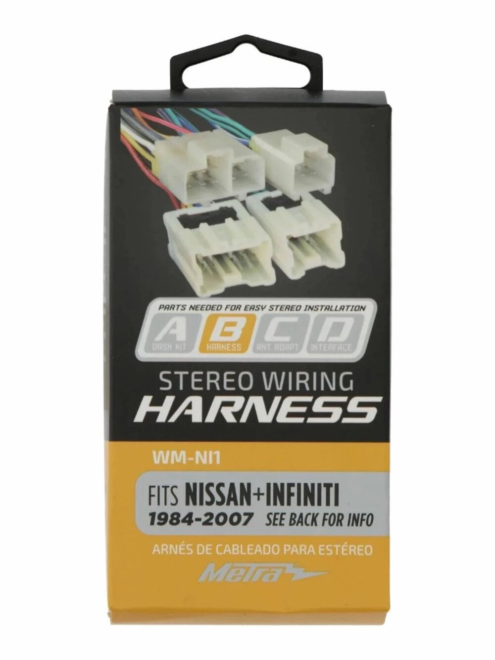 Metra WM-NI1 Radio Wire Harness for Nissan/Infiniti Models 1984 - 07 Sealed Box